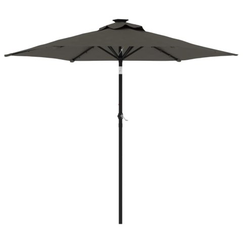 VidaXL Parasol ogrodowy na stalowym słupku, antracyt, 225x225x212 cm