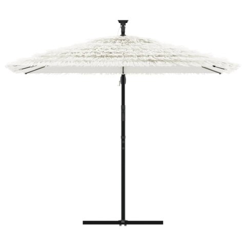 VidaXL Parasol ogrodowy na stalowym słupku, biały, 269x269x235 cm