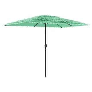 VidaXL Parasol ogrodowy na stalowym słupku, zielony, 300x200x250 cm