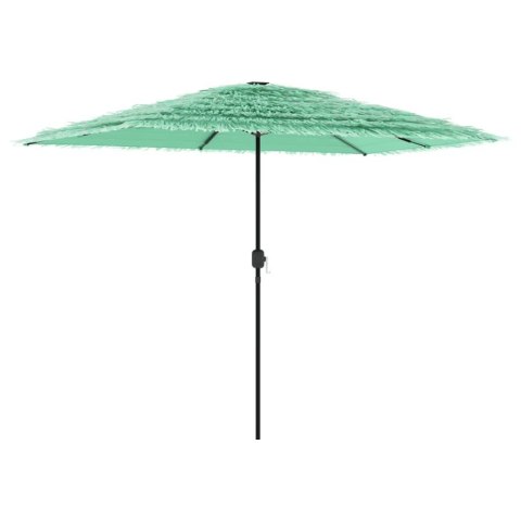 VidaXL Parasol ogrodowy na stalowym słupku, zielony, 300x200x250 cm