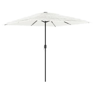 VidaXL Parasol ogrodowy na stalowym słupku, biały, 248x248x248 cm