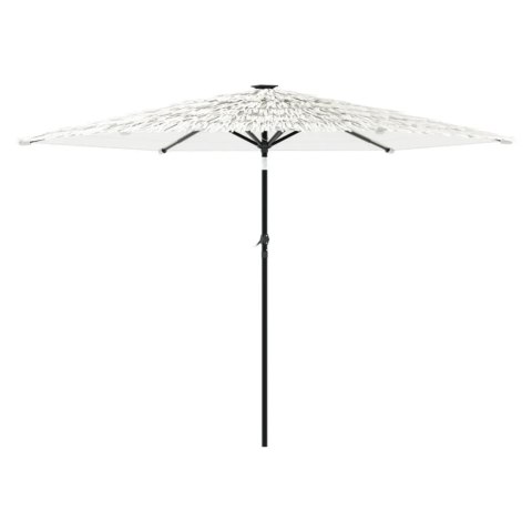 VidaXL Parasol ogrodowy na stalowym słupku, biały, 288x288x225 cm