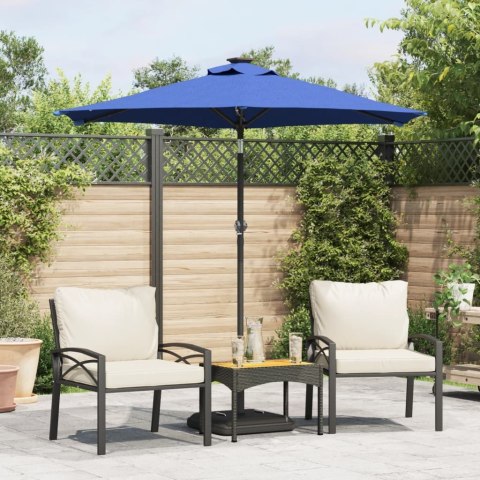 VidaXL Parasol ogrodowy na stalowym słupku, lazurowy, 225x225x212 cm