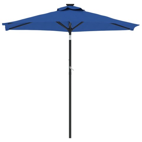 VidaXL Parasol ogrodowy na stalowym słupku, lazurowy, 225x225x212 cm