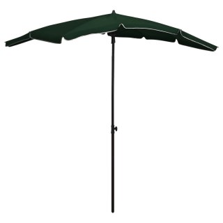 VidaXL Parasol ogrodowy na słupku, 200x130 cm, zielony