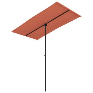 VidaXL Parasol ogrodowy na słupku aluminiowym, 180x110 cm, terakota