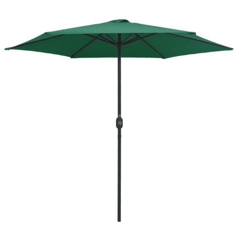 VidaXL Parasol ogrodowy na słupku aluminiowym, 270x246 cm, zielony