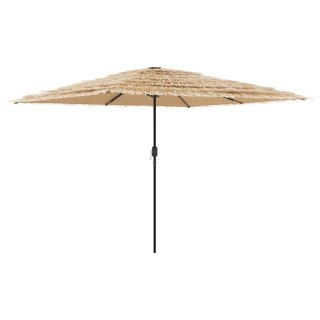 VidaXL Parasol ogrodowy na stalowym słupku, brązowy, 288x288x225 cm