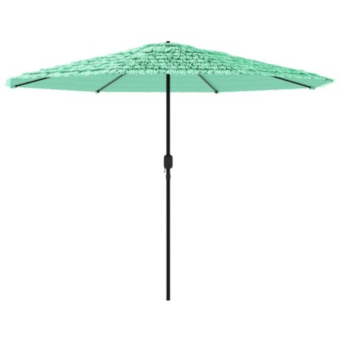 VidaXL Parasol ogrodowy na stalowym słupku, zielony, 324x324x247 cm