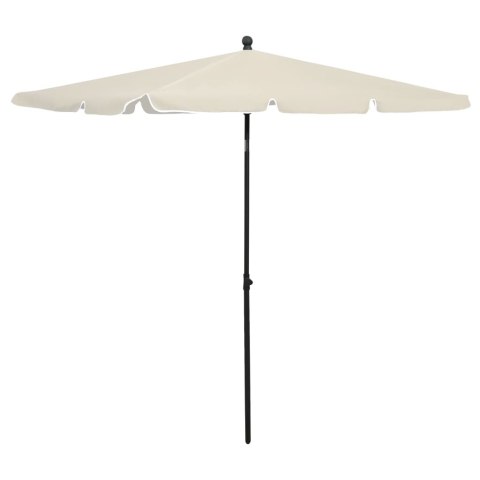 VidaXL Parasol ogrodowy na słupku, 210x140 cm, piaskowy