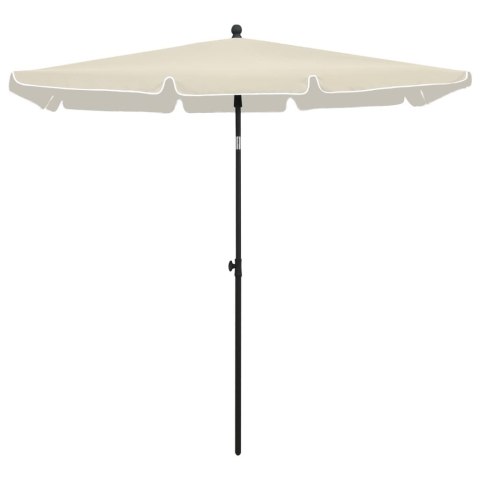 VidaXL Parasol ogrodowy na słupku, 210x140 cm, piaskowy