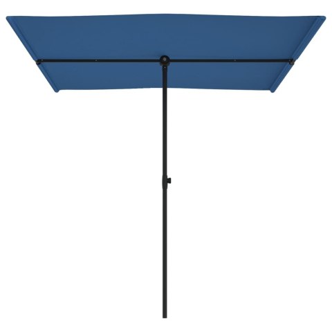 VidaXL Parasol ogrodowy na słupku aluminiowym, 2x1,5 m, błękit lazur