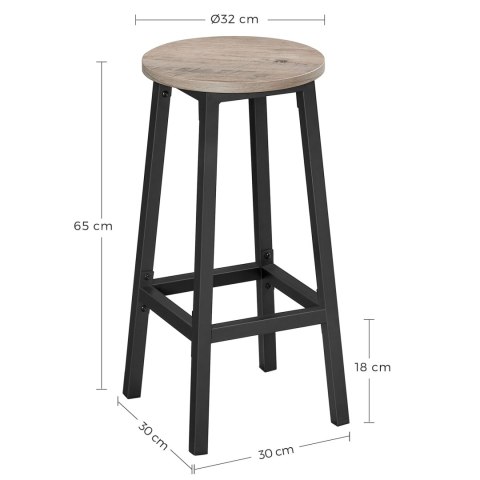 Taborety Barowe 2szt - LBC032B02