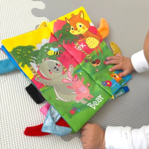 WOOPIE BABY Książeczka z Ogonkami Zwierząt Leśnych Materiałowa Woopie