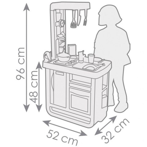 SMOBY Kuchnia Bon Appetit Niebieska Elektroniczna Smoby