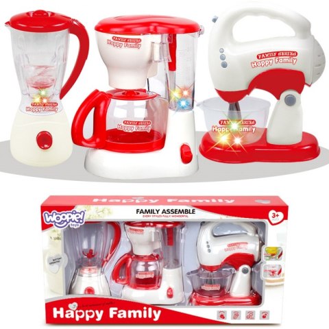 WOOPIE Zestaw AGD dla Dzieci 3w1 Mikser Blender Robot Kuchenny Woopie