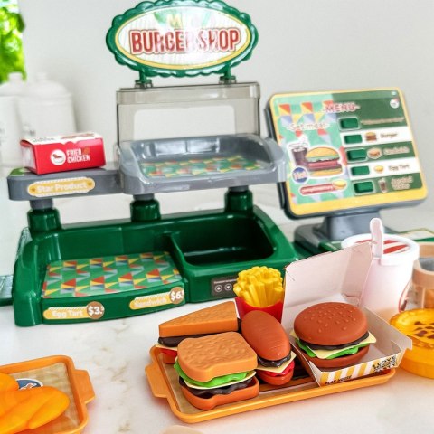 WOOPIE Sklep Restauracja Fast Food Mini Burger Shop 35 el. Woopie