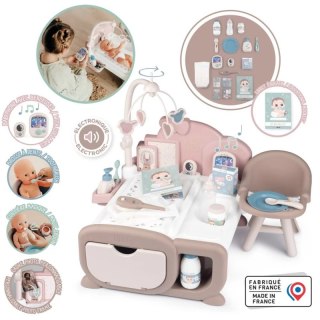 SMOBY Baby Nurse Elektroniczny Duży Kącik Opiekunki dla Lalki 19 akcesoriów Smoby