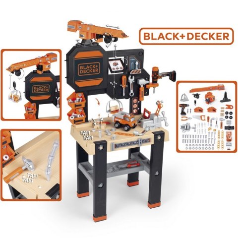 SMOBY Black&Decker Warsztat z dźwigiem + 94 Akcesoria Smoby