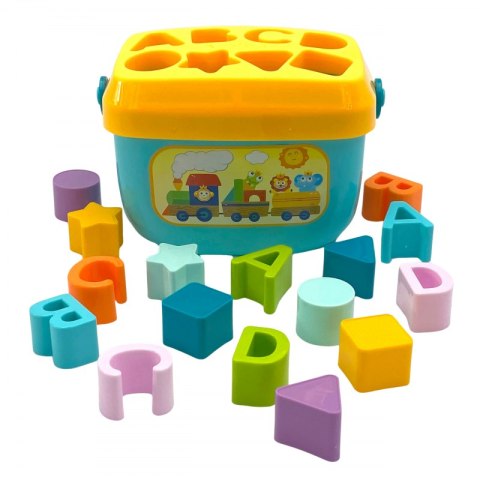 WOOPIE BABY Sorter 2w1 Skrzynka Walizka + Nauka Alfabetu i Kształtów Woopie