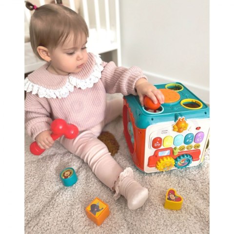 WOOPIE BABY Wielofunkcyjna Kostka Aktywności Montessori 6w1 - 18m+ Woopie