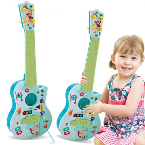 WOOPIE Gitara Akustyczna dla Dzieci Zielona 43 cm Woopie