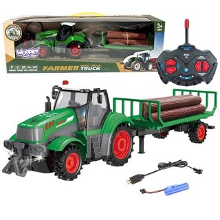 WOOPIE Traktor z Przyczepą na Pilota Sterowany RC - Skala 1:24 Woopie