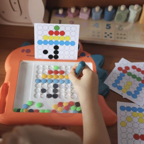 WOOPIE Tablica Magnetyczna dla Dzieci Montessori MagPad Dinozaur Woopie