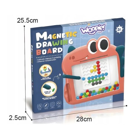 WOOPIE Tablica Magnetyczna dla Dzieci Montessori MagPad Dinozaur Woopie