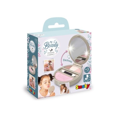 SMOBY My Beauty Puderniczka z Lusterkiem i Światłem Kompaktowa Smoby