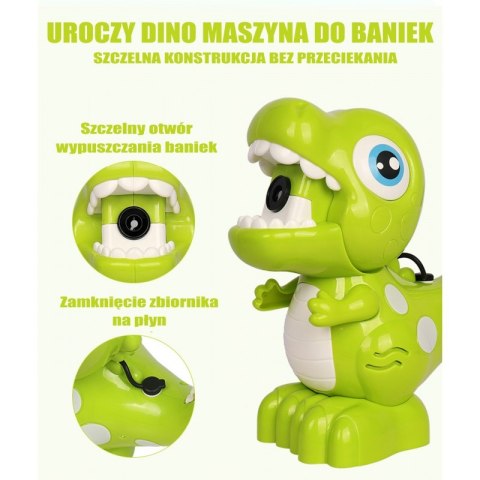 WOOPIE Maszyna Dinozaur do Robienia Baniek Mydlanych dla Dzieci Woopie