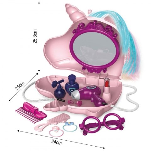 WOOPIE Toaletka dla Dziewczynki 2w1 Salon Piękności w Torebce Jednorożec Woopie