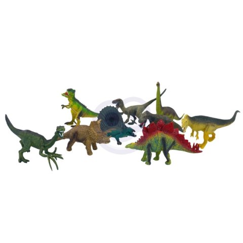 WOOPIE Zestaw Figurki Dinozaury 16 el. + Mata + Kuferek Woopie