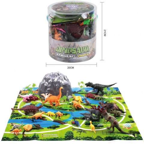 WOOPIE Zestaw Figurki Dinozaury 34 szt. Woopie