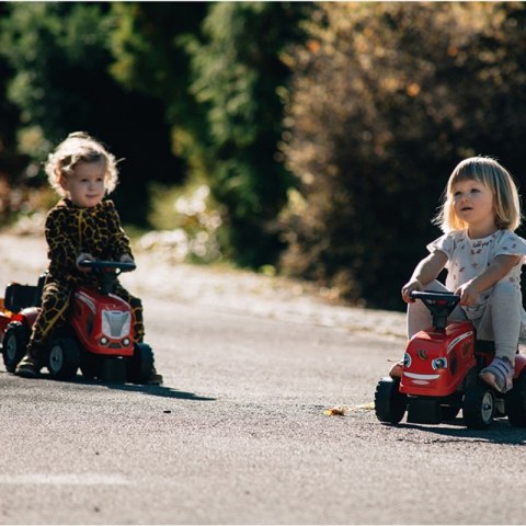 FALK Traktorek Baby Mac Cormick Czerwony z Przyczepką + akc. od 1 roku FALK