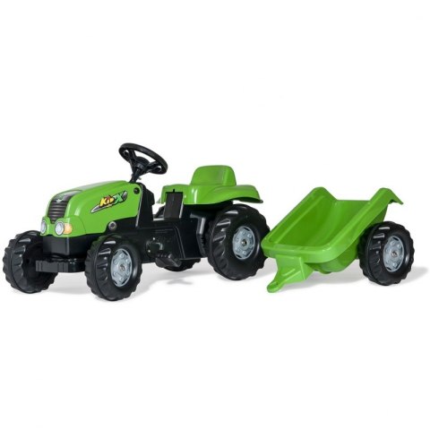 ROLLY TOYS rollyKid NH T 7040 Traktor na Pedały z przyczepką Jasno-zielony Rolly Toys