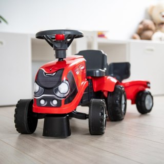 FALK Jeździk Traktorek Baby Case IH Ride-On Czerwony z Przyczepką + akc. od 12 miesięcy FALK