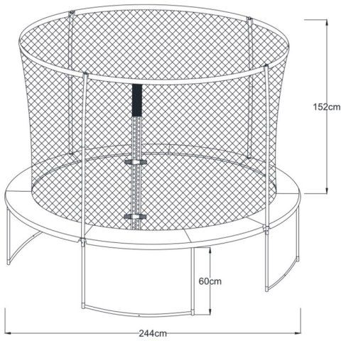 Axi Trampolina Bostonn 244 cm + Siatka AXI