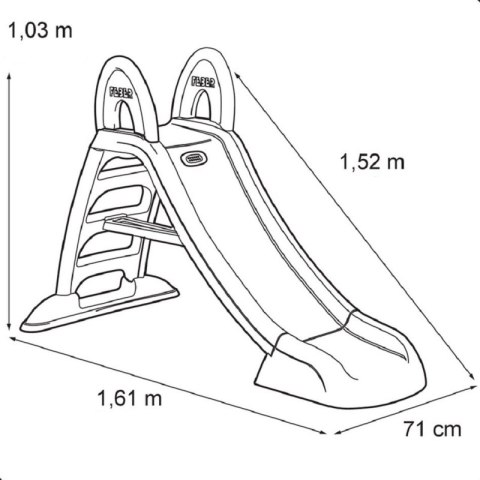 FEBER Zjeżdżalnia Ogrodowa Ślizg Wodny 152 cm Feber