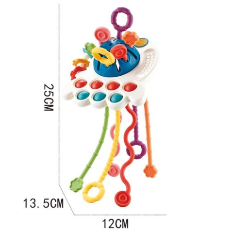 WOOPIE BABY Zabawka Sensoryczna Montessori Gryzak Wielofunkcyjny 0+ Woopie