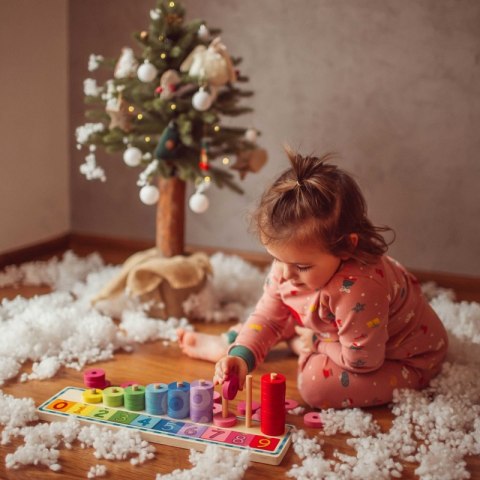 WOOPIE GREEN Układanka Nauka Liczenia i Kolorów Montessori 56 el. Woopie