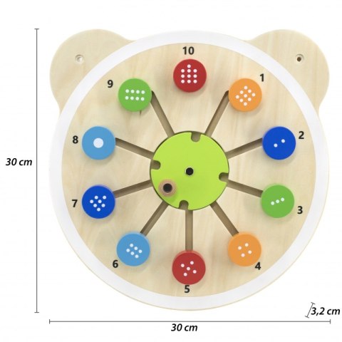 VIGA Drewniana Tablica Dopasuj Cyferki Certyfikat FSC Montessori Viga Toys