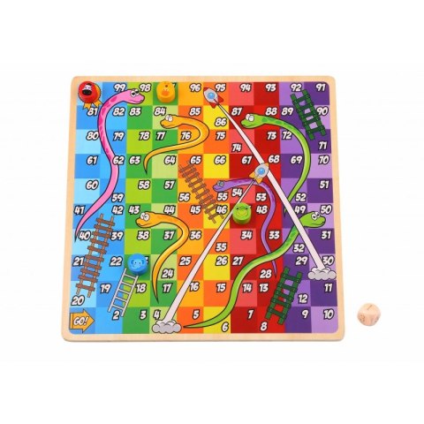 TOOKY TOY Gry Planszowe Logiczne 2w1 Ludo Chińczyk + Uwolnij Zwierzątka Tooky Toy