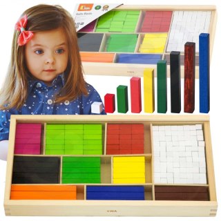 VIGA Drewniane Patyczki Edukacyjne Matematyczne Klocki Cuisenaire'a Viga Toys