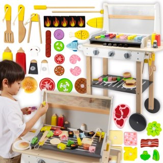 VIGA Duży Drewniany Grill dla Dzieci + 47 Akcesoriów Viga Toys