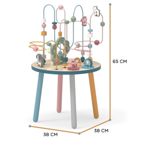 VIGA PolarB Drewniany Stolik Edukacyjny Manipulacyjny Przeplatanka Montessori Viga Toys