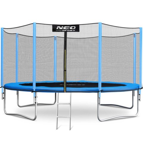 Trampolina ogrodowa 13ft/404cm z siatką zewnętrzną i drabinką Neo-Sport