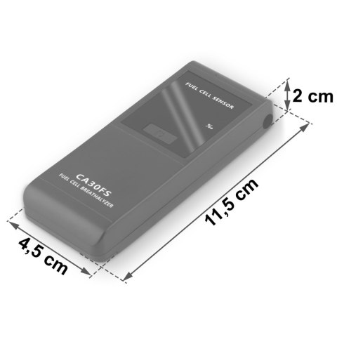 Alkomat elektrochemiczny CA 30FS + ustniki Alcofind