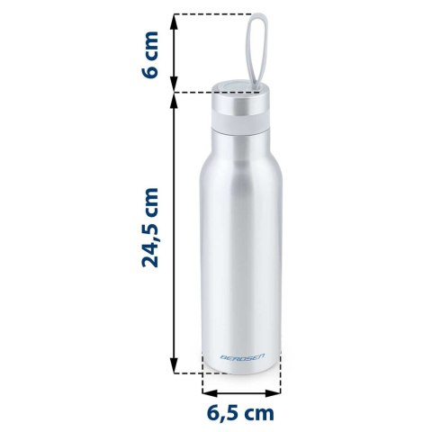 Termos próżniowy 500 ml BD-787 srebrny Berdsen