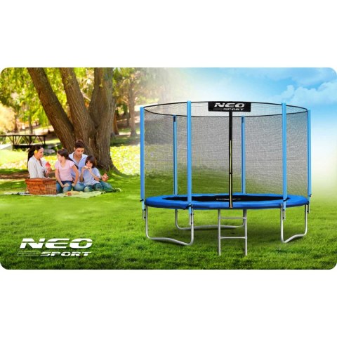 Trampolina ogrodowa 10ft/312cm z siatką zewnętrzną i drabinką Neo-Sport Neo-Sport